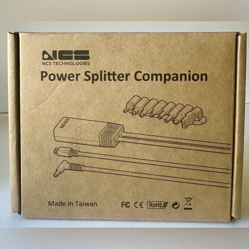 NCS Technologies NCS11290 Power Splitter Companion Laptop Multi Adapters 1042403